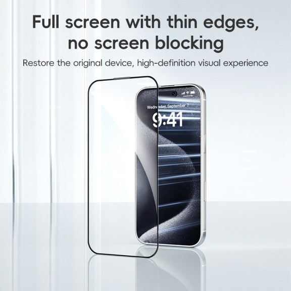 For iPhone 16 Plus ZGA 0.33mm 2.5D Anti-static HD Tempered Glass Film