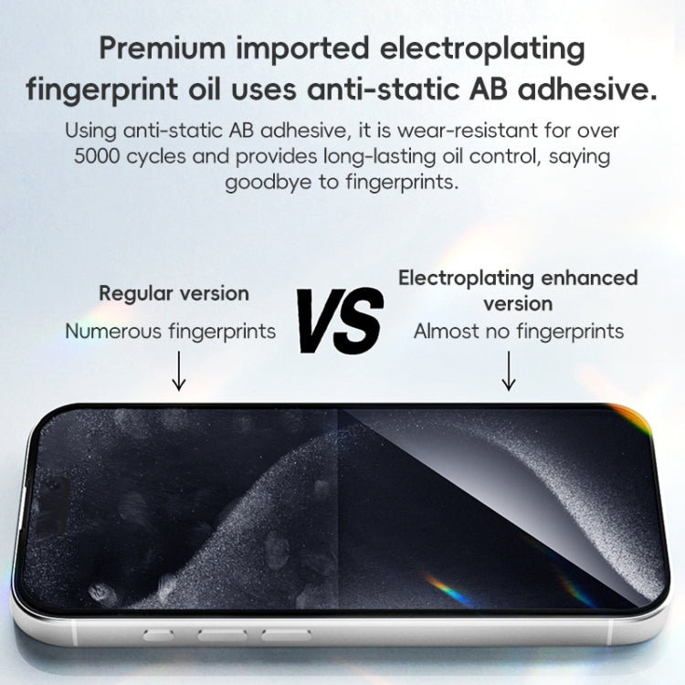 For iPhone 16 Plus ZGA 0.33mm 2.5D Anti-static HD Tempered Glass Film
