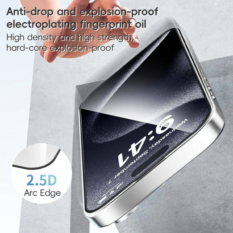 For iPhone 16 Plus ZGA 0.33mm 2.5D Anti-static HD Tempered Glass Film