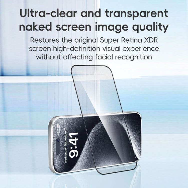 For iPhone 16 Plus ZGA 0.33mm 2.5D Anti-static HD Tempered Glass Film