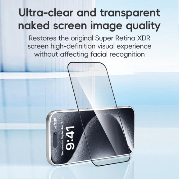 For iPhone 16 Plus ZGA 0.33mm 2.5D Anti-static HD Tempered Glass Film