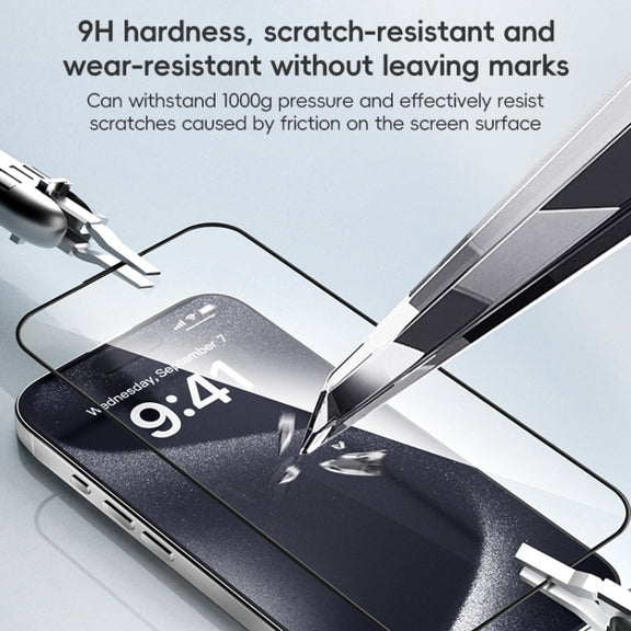 For iPhone 16 ZGA 0.33mm 2.5D Anti-static HD Tempered Glass Film