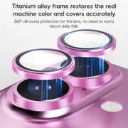 For iPhone 16 / 16 Plus ZGA AR Eagle Eye Phone Lens Film(Pink)
