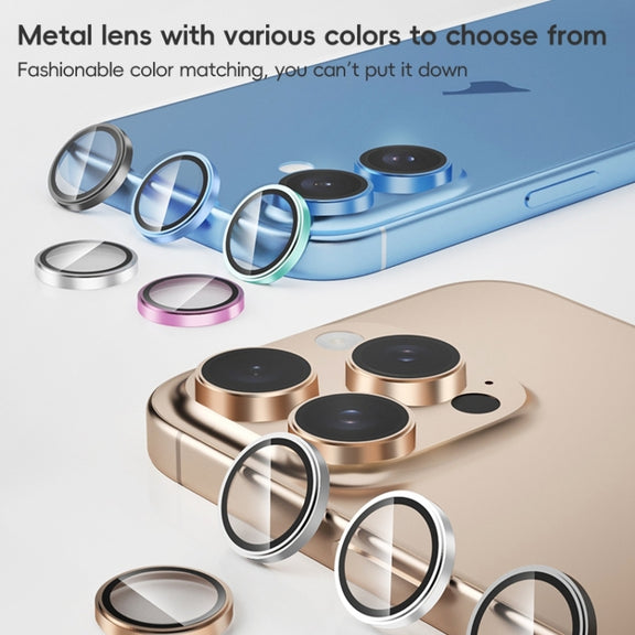 For iPhone 16 / 16 Plus ZGA AR Eagle Eye Phone Lens Film(Pink)