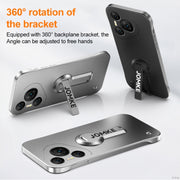 For Huawei Pura 70 Baking Varnish 360 Rotate Holder No Frame PC Phone Case(Blue)