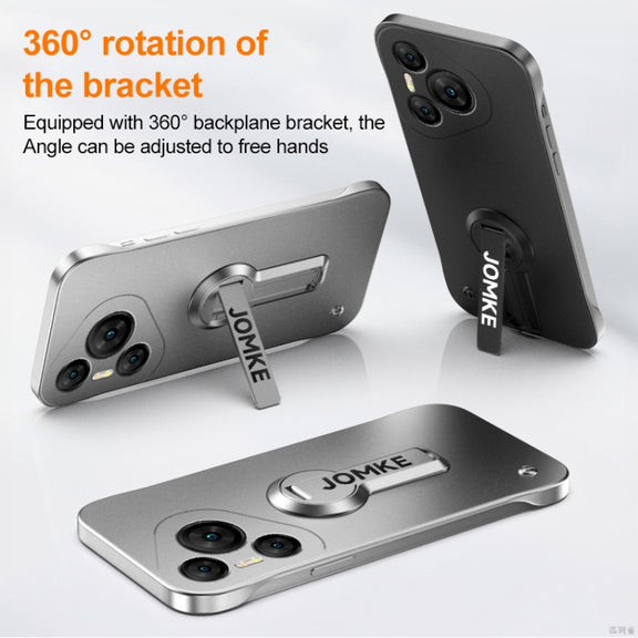 For Huawei Pura 70 Baking Varnish 360 Rotate Holder No Frame PC Phone Case(Blue)