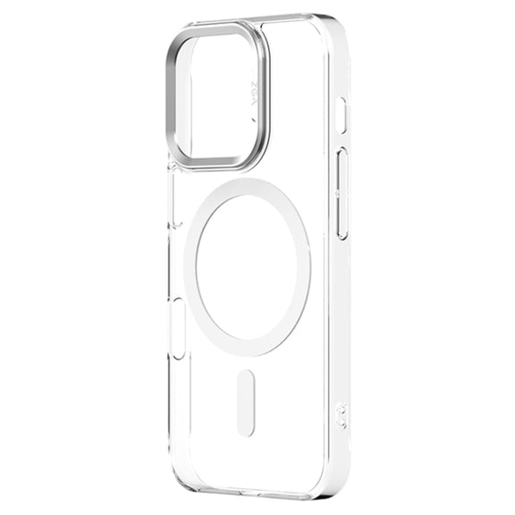 For iPhone 16 Pro ZGA Magsafe Clear PC Tempered Glass Phone Case(Transparent)