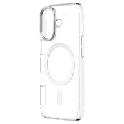 For iPhone 16 ZGA Magsafe Clear PC Tempered Glass Phone Case(Transparent)