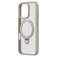For iPhone 16 Pro Max ZGA Magsafe Holder PC Hybrid TPU Phone Case(Grey) - free shipping - PMC TechLife - Order now!