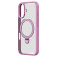 For iPhone 16 Plus ZGA Magsafe Holder PC Hybrid TPU Phone Case(Pink) - free shipping - PMC TechLife - Order now!