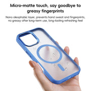 For iPhone 16 ZGA Magsafe Frosted PC Hybrid TPU Phone Case(Green)
