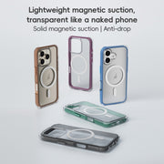 For iPhone 16 Plus ZGA Colorful Airbag Magsafe PC Hybrid TPU Phone Case(Blue)
