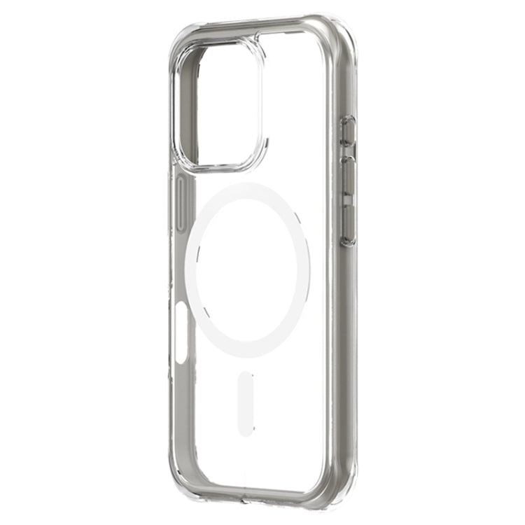 For iPhone 16 Pro ZGA Colorful Airbag Magsafe PC Hybrid TPU Phone Case(Grey)
