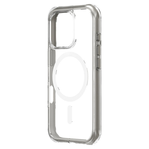 For iPhone 16 Pro ZGA Colorful Airbag Magsafe PC Hybrid TPU Phone Case(Grey)