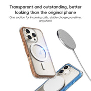 For iPhone 16 Pro ZGA Colorful Airbag Magsafe PC Hybrid TPU Phone Case(Grey)