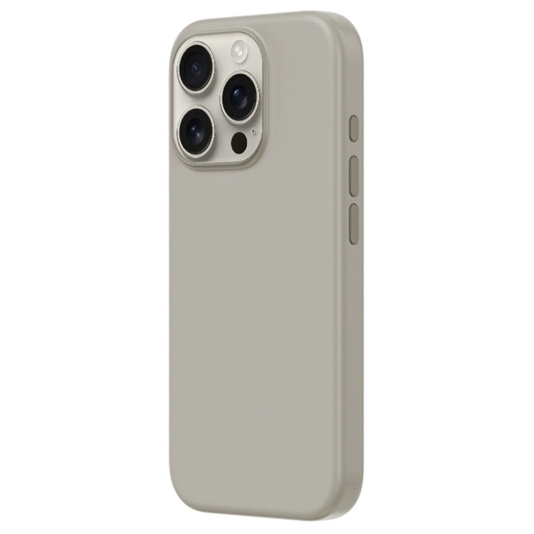 For iPhone 16 Pro Max ZGA Colorful Liquid Silicone Magsafe Phone Case(Grey)