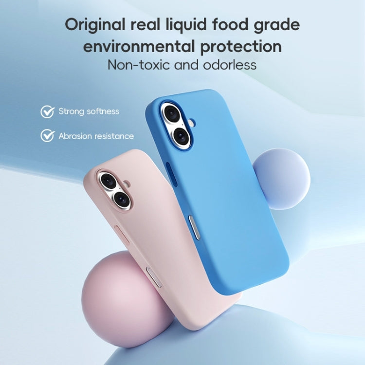 For iPhone 16 Pro ZGA Colorful Liquid Silicone Magsafe Phone Case(Grey)