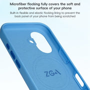 For iPhone 16 Pro ZGA Colorful Liquid Silicone Magsafe Phone Case(Grey)