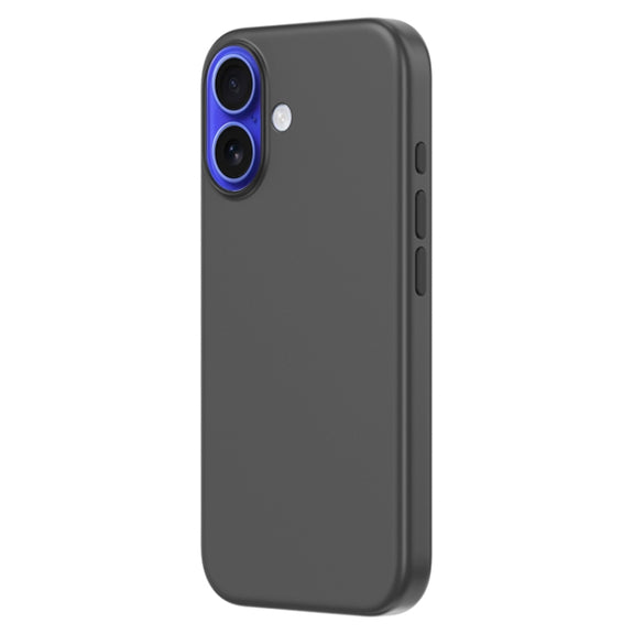 For iPhone 16 Plus ZGA Colorful Liquid Silicone Magsafe Phone Case(Black)