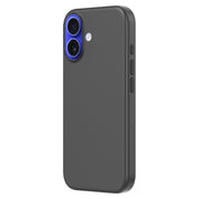 For iPhone 16 ZGA Colorful Liquid Silicone Magsafe Phone Case(Black)