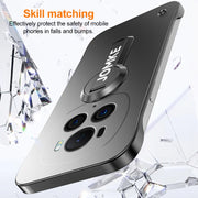 For Honor Magic6 Pro Baking Varnish 360 Rotate Holder No Frame PC Phone Case(Pink)