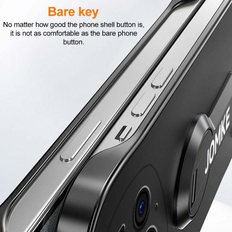For Honor Magic6 Pro Baking Varnish 360 Rotate Holder No Frame PC Phone Case(Black)