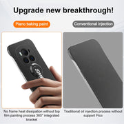 For Honor Magic6 Pro Baking Varnish 360 Rotate Holder No Frame PC Phone Case(Silver)