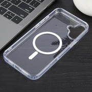 For iPhone 16 GEBEI MagSafe Magnetic Transparent Phone Case(Transparent)
