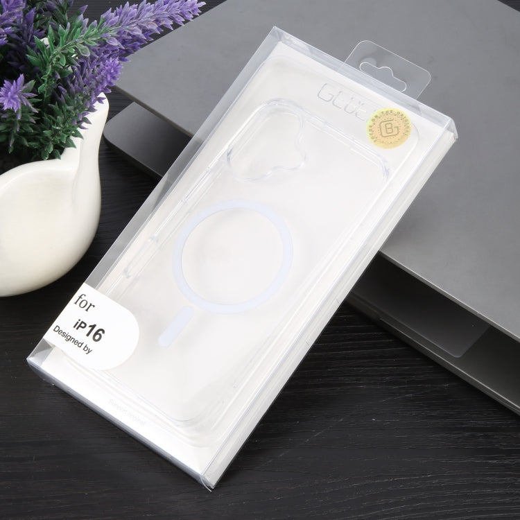 For iPhone 16 GEBEI MagSafe Magnetic Transparent Phone Case(Transparent)