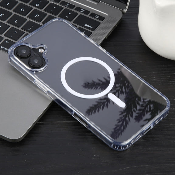 For iPhone 16 Plus GEBEI MagSafe Magnetic Transparent Phone Case