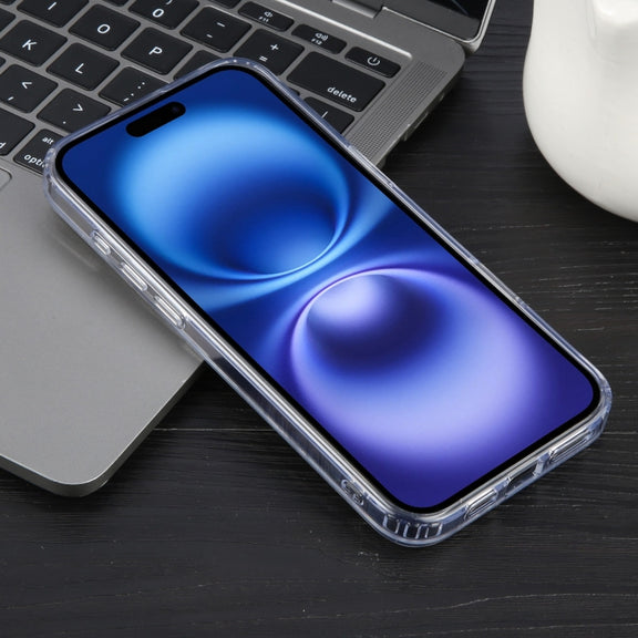 For iPhone 16 Plus GEBEI MagSafe Magnetic Transparent Phone Case