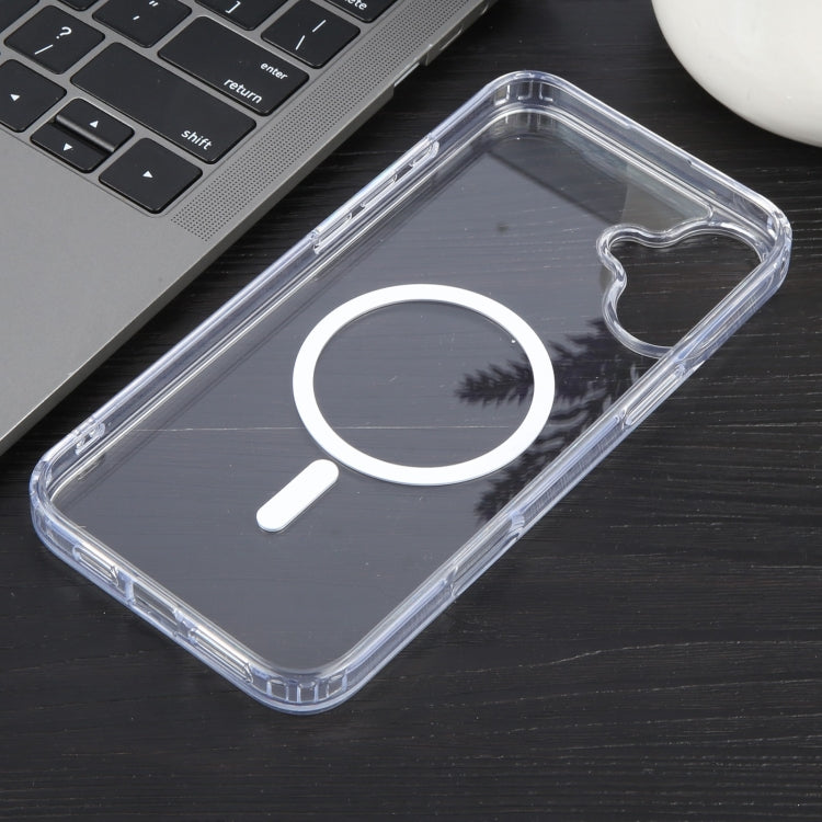For iPhone 16 Plus GEBEI MagSafe Magnetic Transparent Phone Case