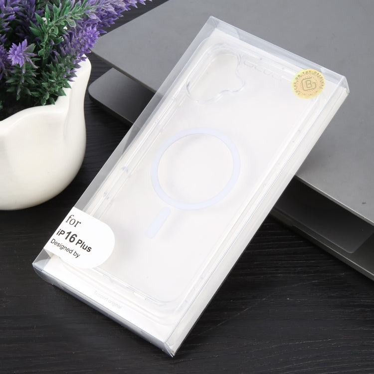 For iPhone 16 Plus GEBEI MagSafe Magnetic Transparent Phone Case