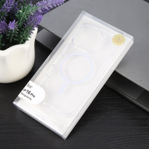 For iPhone 16 Pro GEBEI MagSafe Magnetic Transparent Phone Case(Transparent)