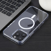 For iPhone 16 Pro Max GEBEI MagSafe Magnetic Transparent Phone Case(Transparent)