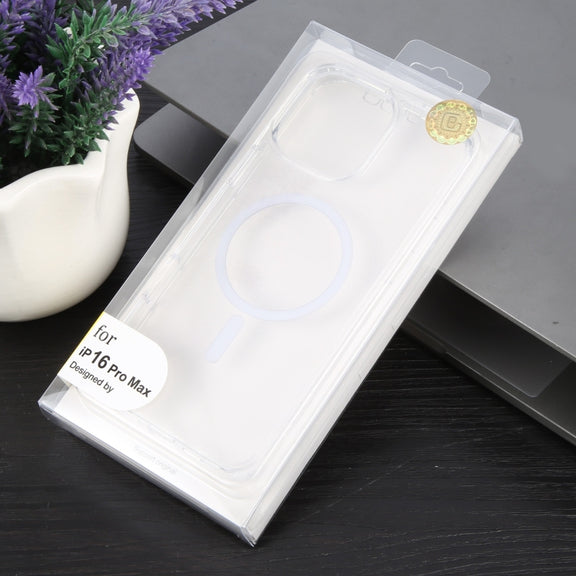 For iPhone 16 Pro Max GEBEI MagSafe Magnetic Transparent Phone Case(Transparent)