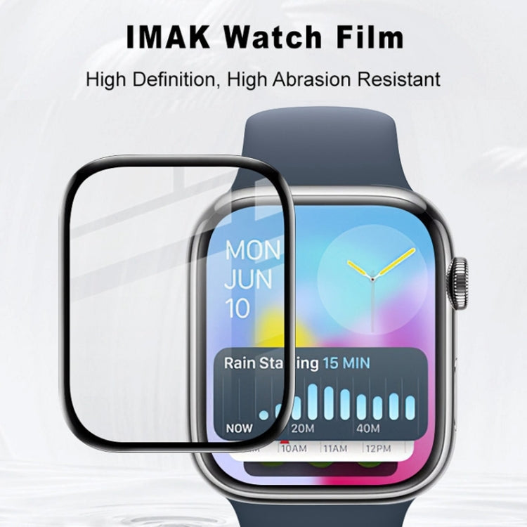 For Apple Watch Series 10 46mm IMAK Plexiglass HD Watch Protective Film