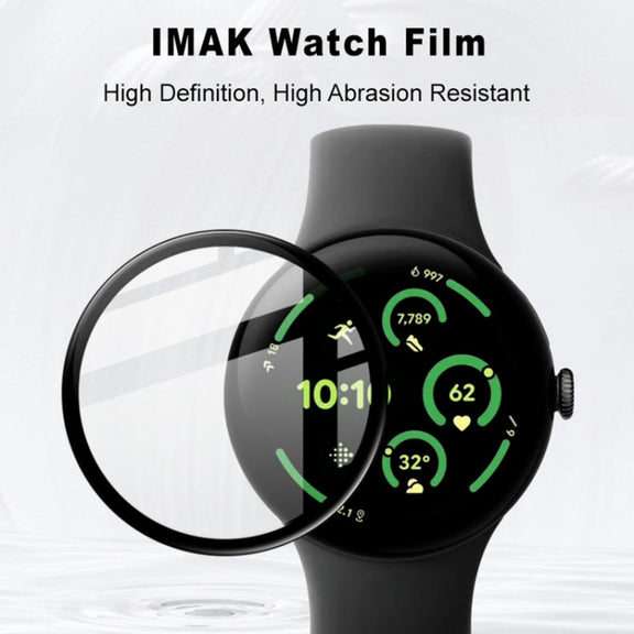 For Google Pixel Watch 3 45mm imak Plexiglass HD Watch Protective Film