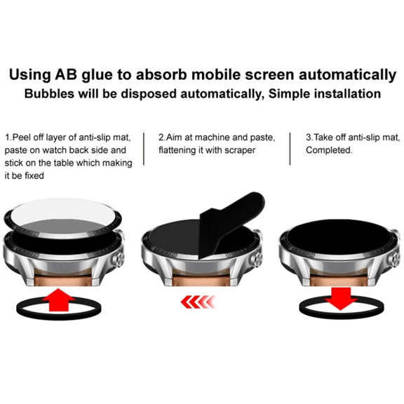 For Google Pixel Watch 3 45mm imak Plexiglass HD Watch Protective Film