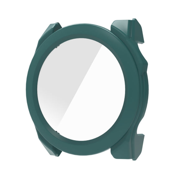 For Garmin Fenix 8 AMOLED 51mm Tempered Glass Film Integrated PC Watch Protective Case(Green)