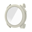 For Garmin Fenix 8 AMOLED 47mm Tempered Glass Film Integrated PC Watch Protective Case(Ivory White) - Watch Cases by PMC TechLife | Online Shopping South Africa | PMC TechLife | Buy Now Pay Later Mobicred