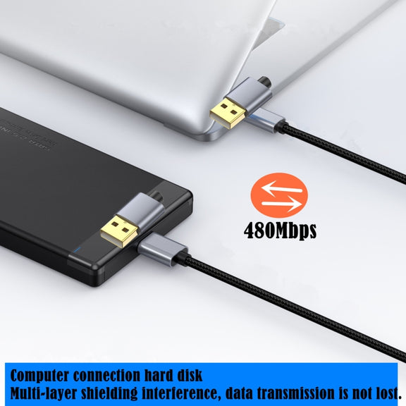 USB2.0 Male to Male Extension Data Charging Cable, Length:10m