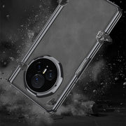 For Honor Magic Vs3 GKK Integrated Magnetic Fold Hinge Leather Shockproof Phone Case(Matte Black)
