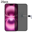 For iPhone 16 Plus 25pcs Full Cover Anti-spy Silk Screen Tempered Glass Film - iPhone 16 Plus Tempered Glass by PMC TechLife | Online Shopping South Africa | PMC TechLife | Buy Now Pay Later Mobicred
