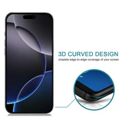 For iPhone 16 Pro Max 25pcs Full Cover Anti-spy Silk Screen Tempered Glass Film