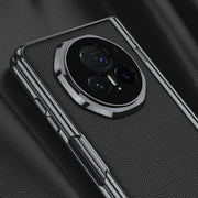 For Honor Magic V3 GKK Integrated Magnetic Fold Hinge Leather Shockproof Phone Case(Black)