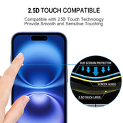 For iPhone 16 Full Glue Screen Tempered Glass Film