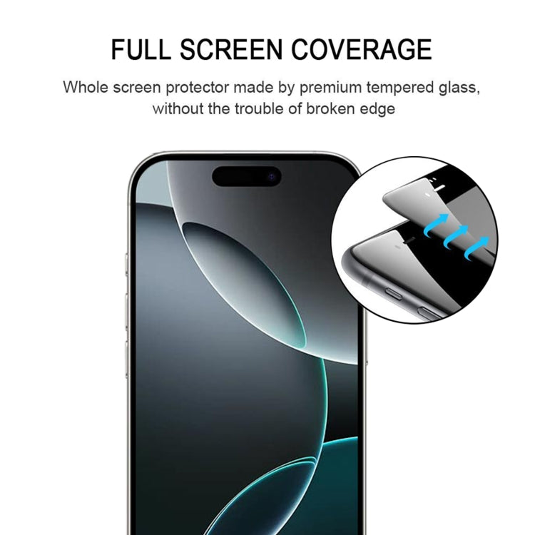 For iPhone 16 Pro Full Glue Screen Tempered Glass Film