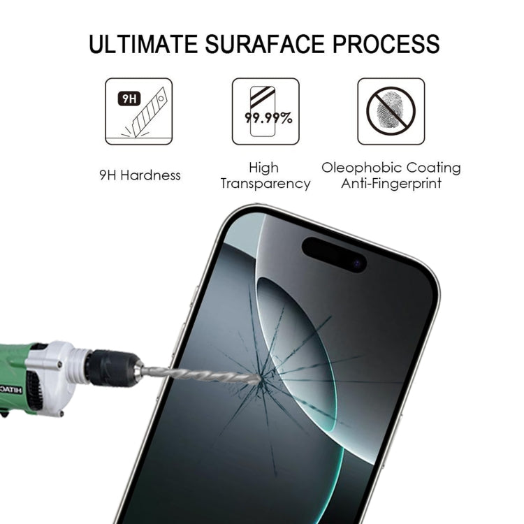 For iPhone 16 Pro Full Glue Screen Tempered Glass Film