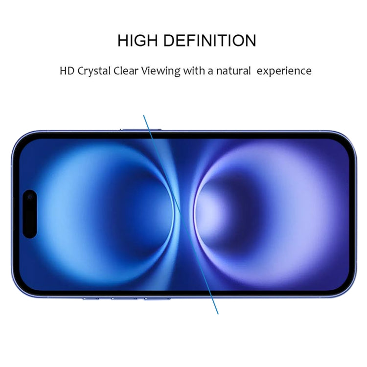 For iPhone 16 25pcs Full Glue Screen Tempered Glass Film